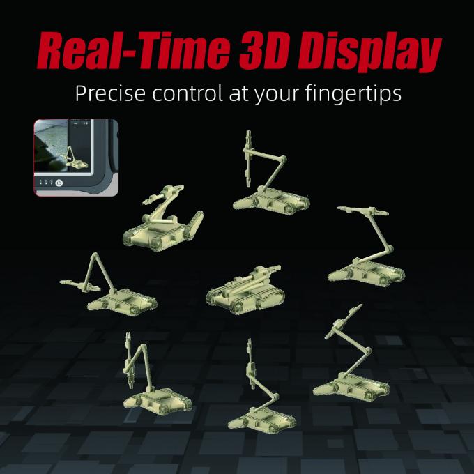 Μεσαίος ρομπότ EOD με X-Y-Z βραχίονα συντεταγμένων για ακριβή διάθεση 2